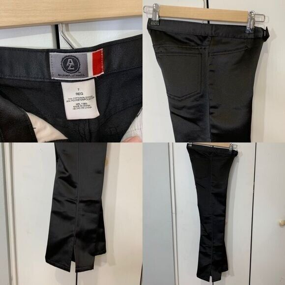NWT Girls Black Satined Flare Pants Size 7 Arizona Jeans co - Picture 12 of 12